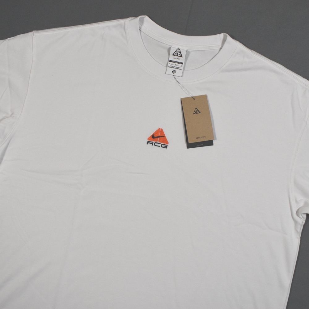 Nike ACG Dri-FIT OG Logo Tee White Loose it Embroidered DQ1815-121 NWT